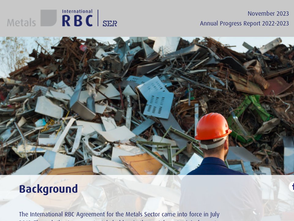 Background - Annual Progress Report Metals 2022-2023