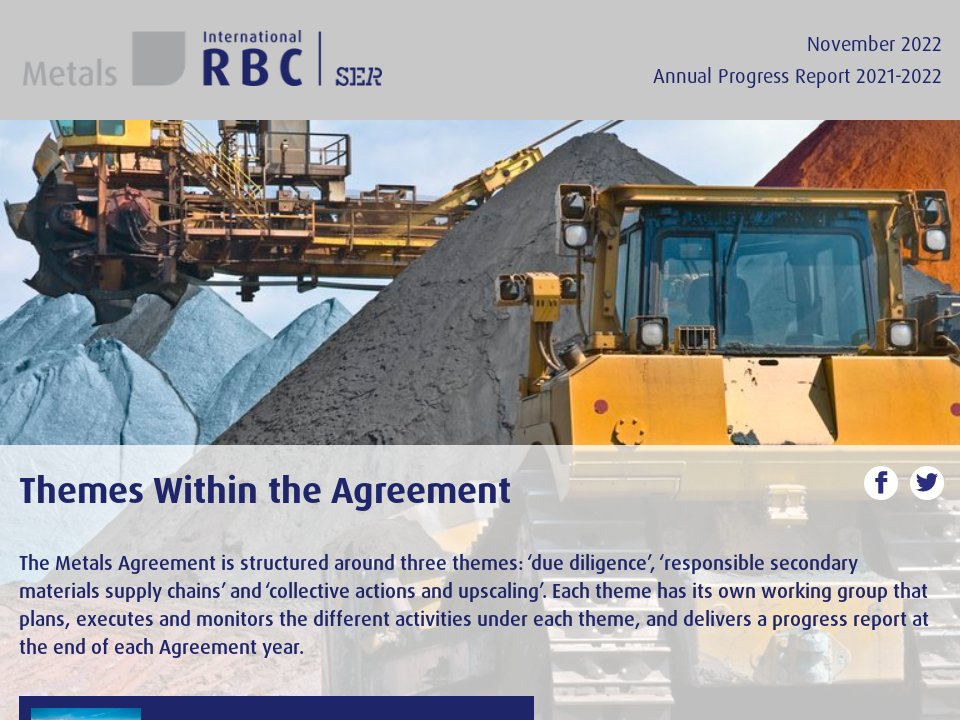 Themes Within The Agreement - Annual Progress Report Metals 2021-2022